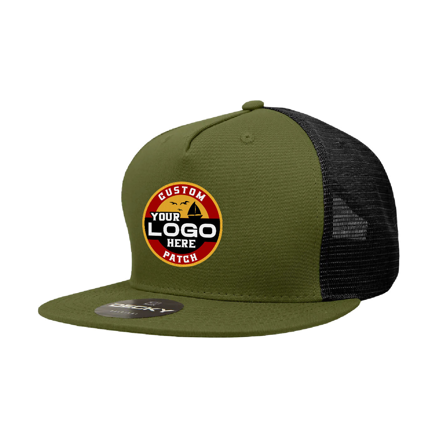Custom Patch Decky 1040 - 5 Panel Trucker Snapback Hat