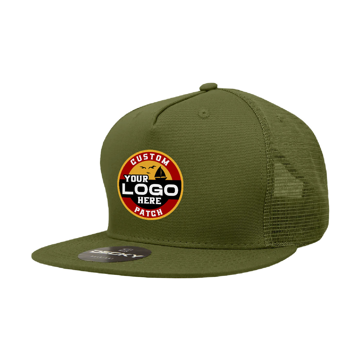 Custom Patch Decky 1040 - 5 Panel Trucker Snapback Hat