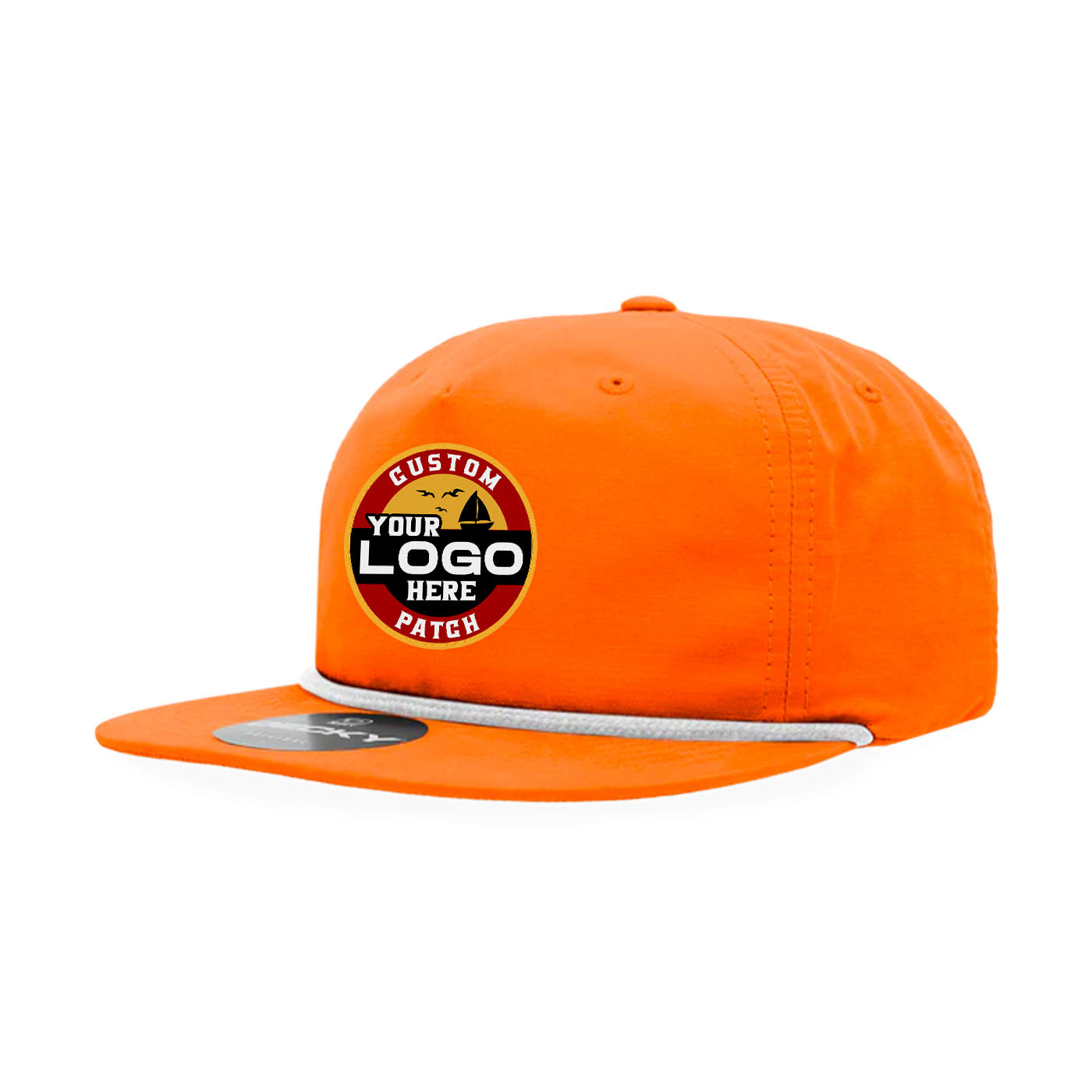 Custom Patch Decky 6032 - Classic Rope Cap, 5 Panel Flat Bill Hat, Snapback