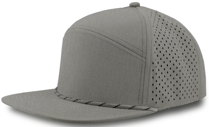 Custom Embroidered Zapped Headwear Osprey R+ 7 Panel Perforated Rope Cap
