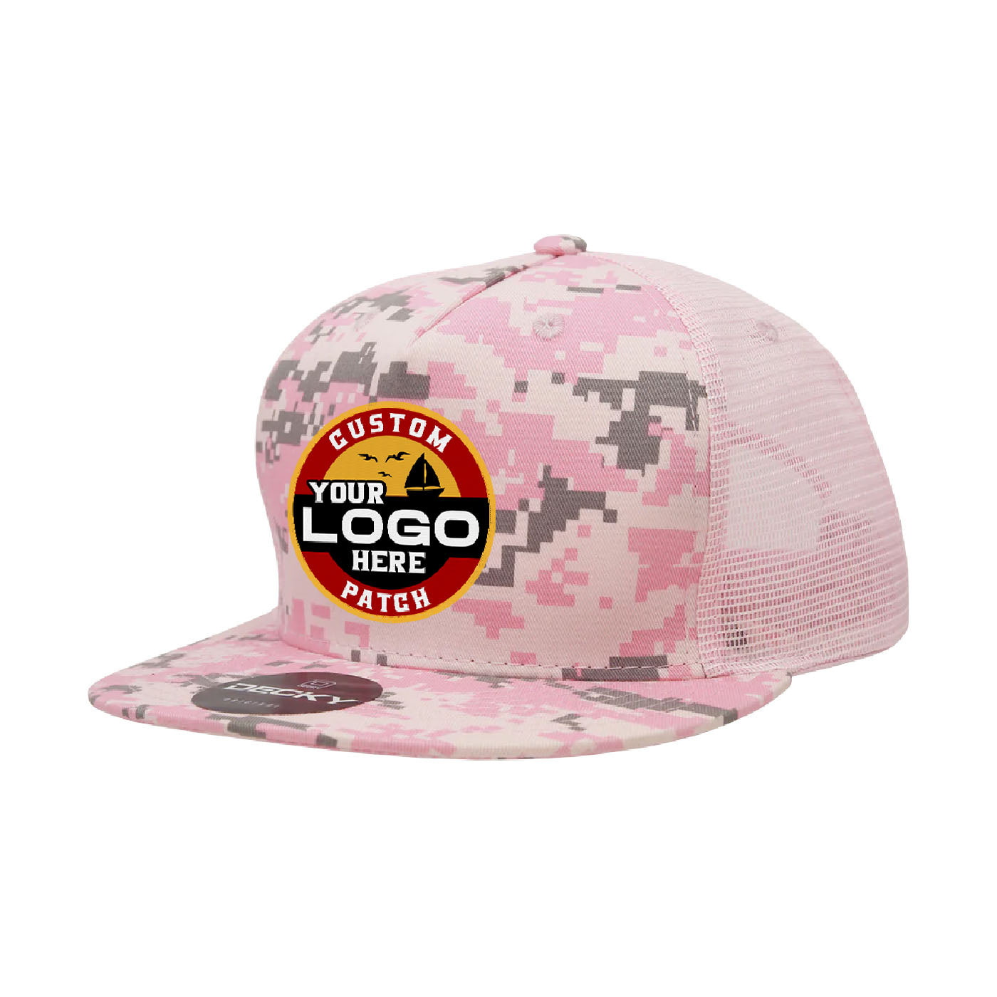 Custom Patch Decky 1040 - 5 Panel Trucker Snapback Hat