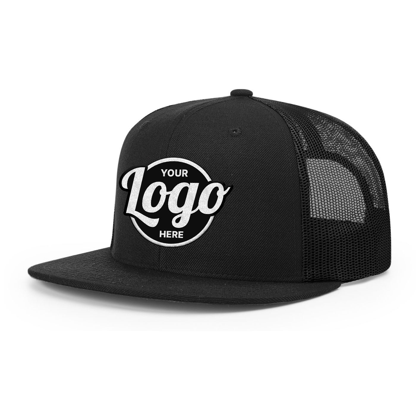 Custom Embroidered Richardson 511 Wool Blend Flat Bill Trucker Hat, Snapback