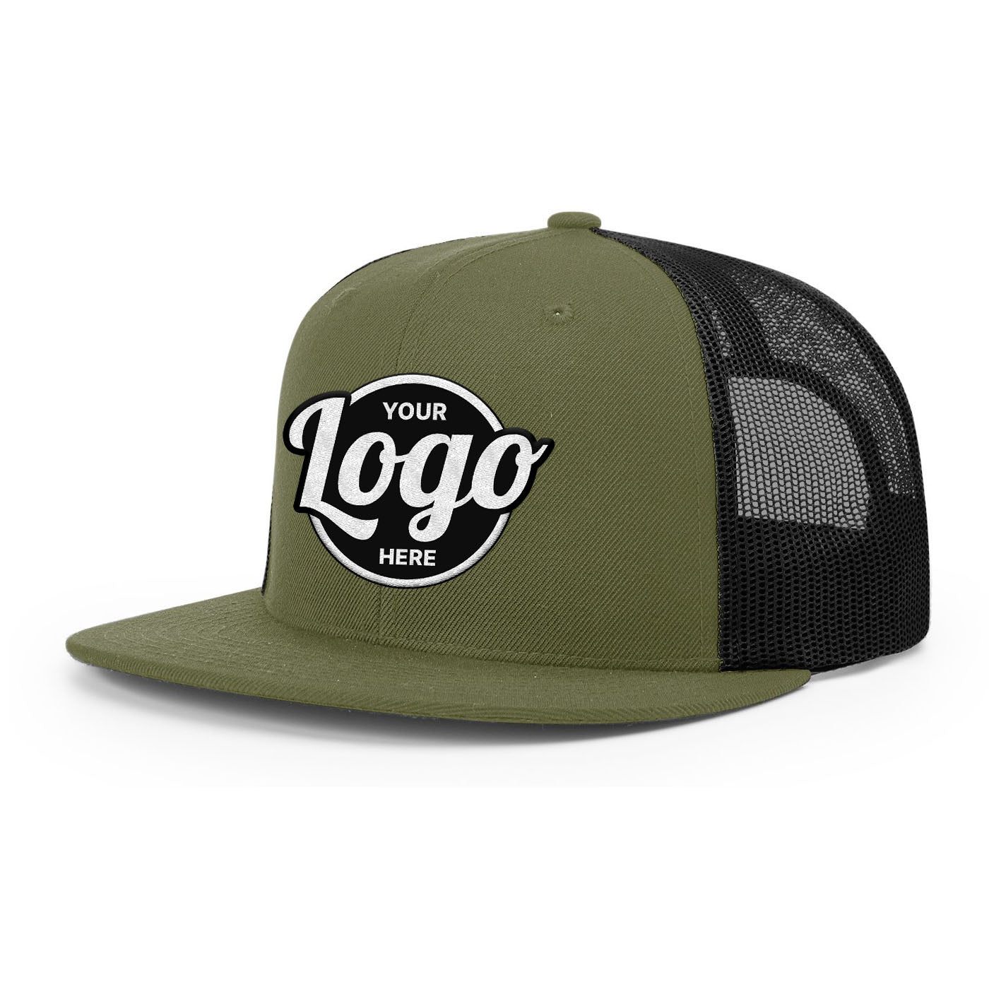 Custom Embroidered Richardson 511 Wool Blend Flat Bill Trucker Hat, Snapback