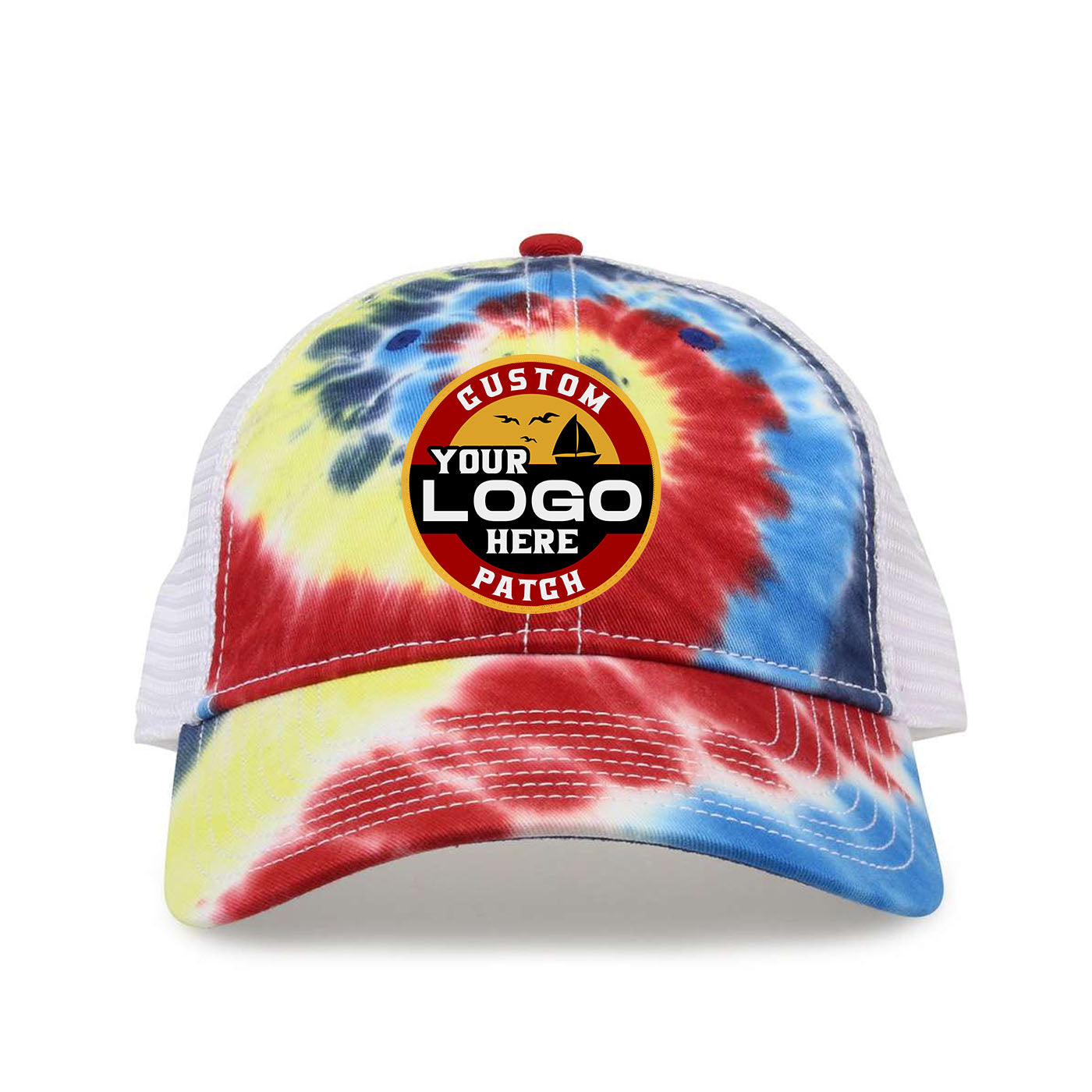 Custom Patch The Game GB470 Lido Tie-Dyed Trucker Cap