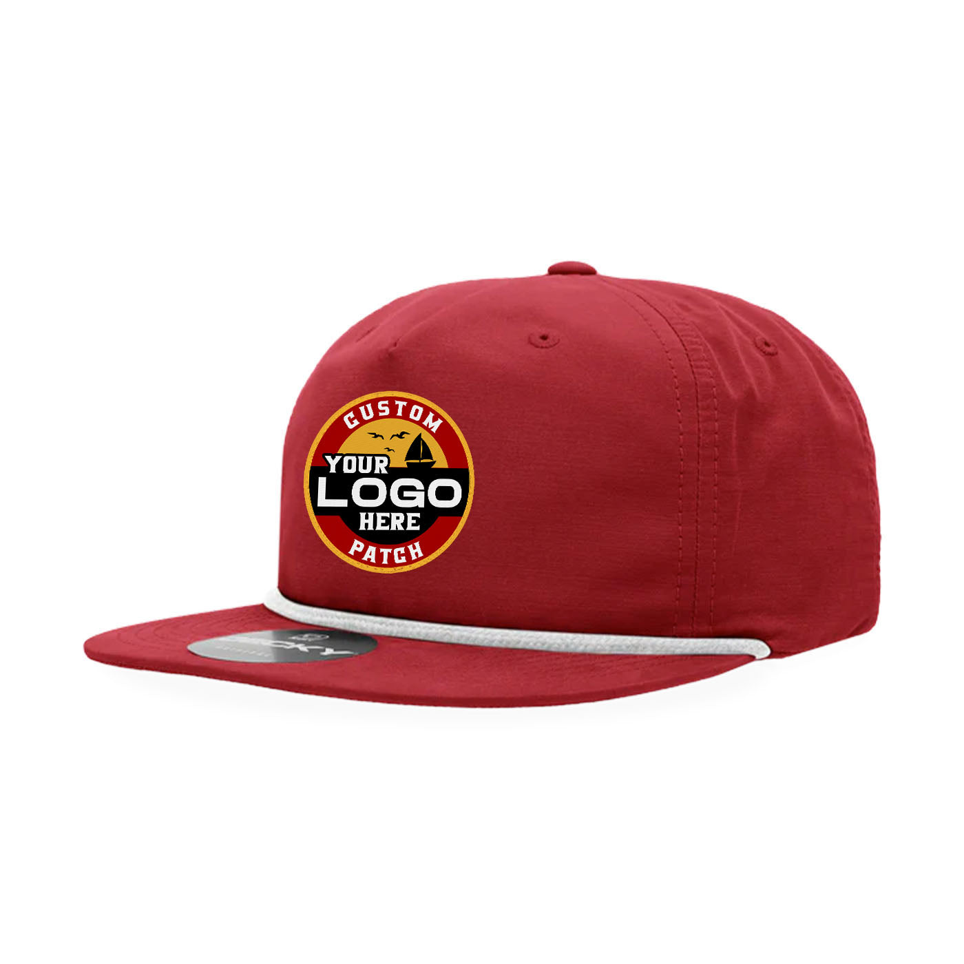 Custom Patch Decky 6032 - Classic Rope Cap, 5 Panel Flat Bill Hat, Snapback