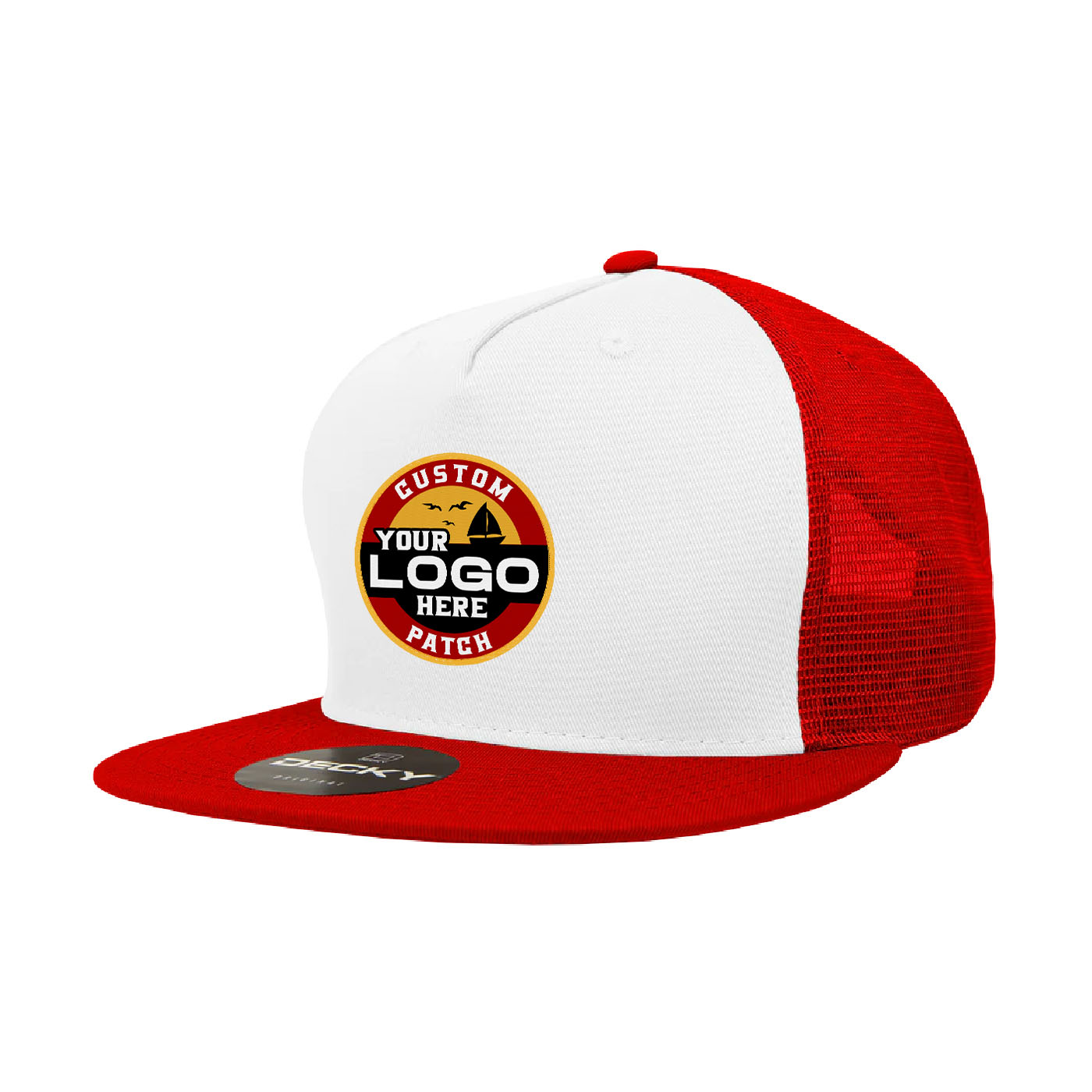 Custom Patch Decky 1040 - 5 Panel Trucker Snapback Hat