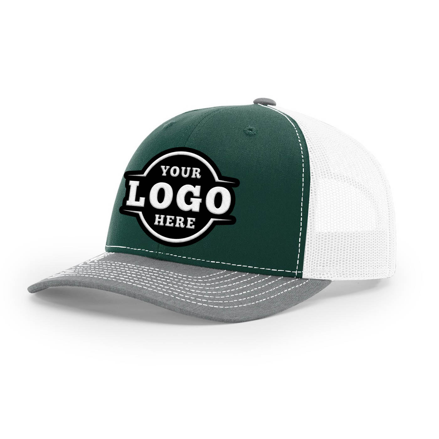 50 Hats Custom Logo Richardson 112 Trucker Hats Snapback Caps Embroidered Package Deal