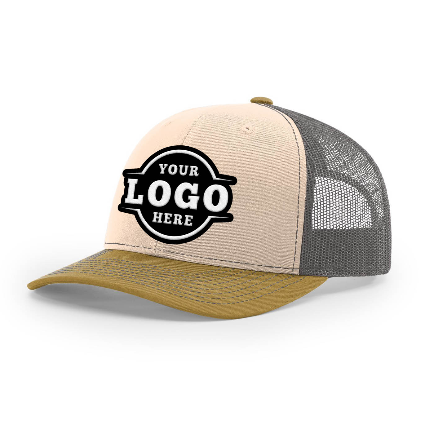 Custom Embroidered Richardson 112 Trucker Cap Tri Color Hats Three Colors