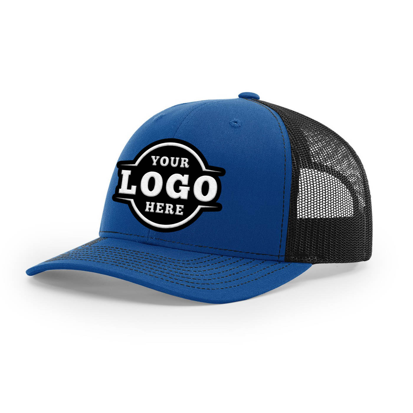 Custom Embroidered Richardson 112 Trucker Cap Split Hats Split Colors Two Colors