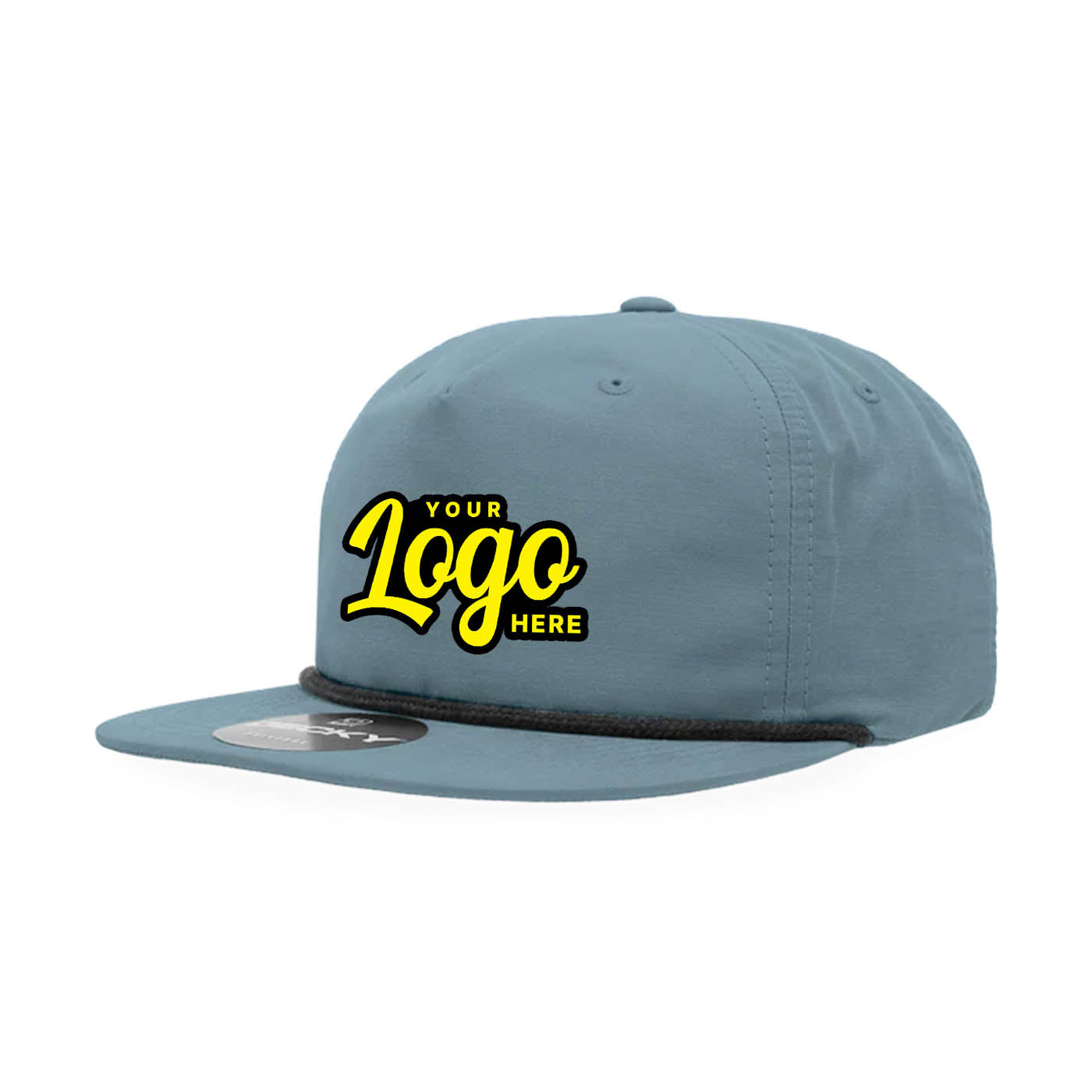24 Hats Custom Logo Decky 6032 Classic Rope Caps, 5 Panel Hats Embroidered Package Deal