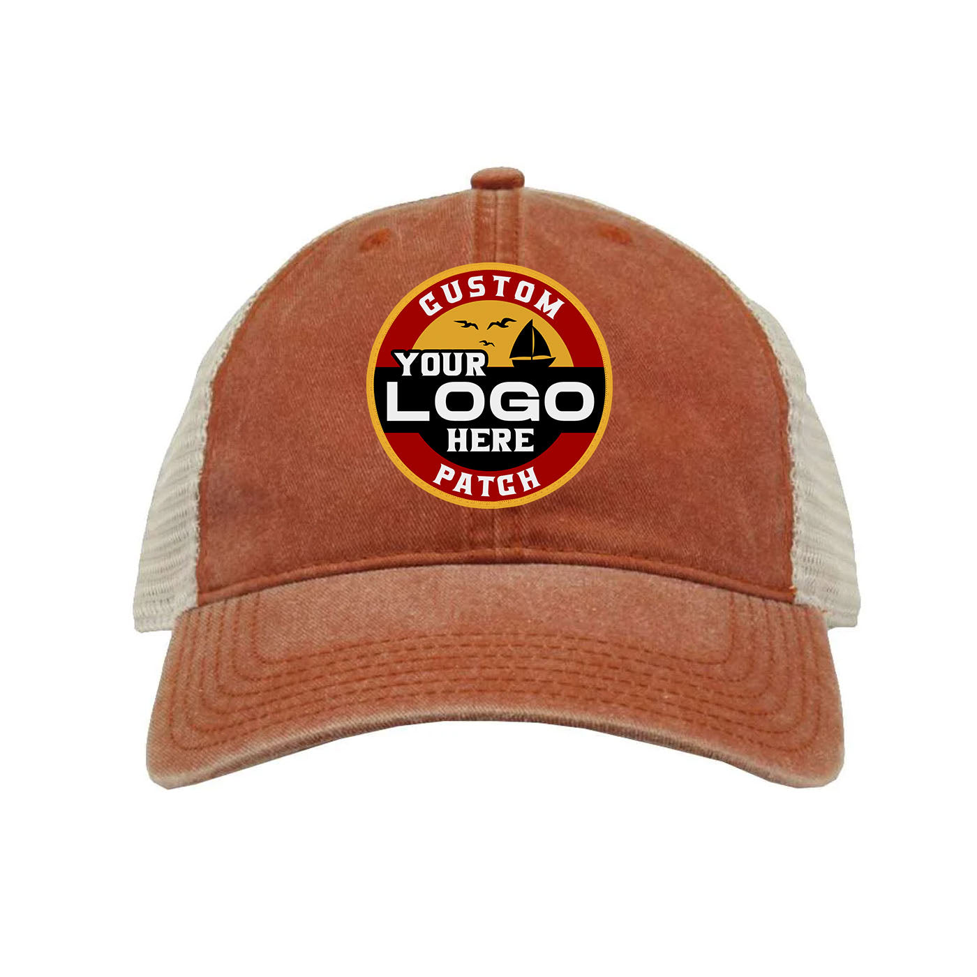Custom Patch The Game GB460 Pigment-Dyed Trucker Cap