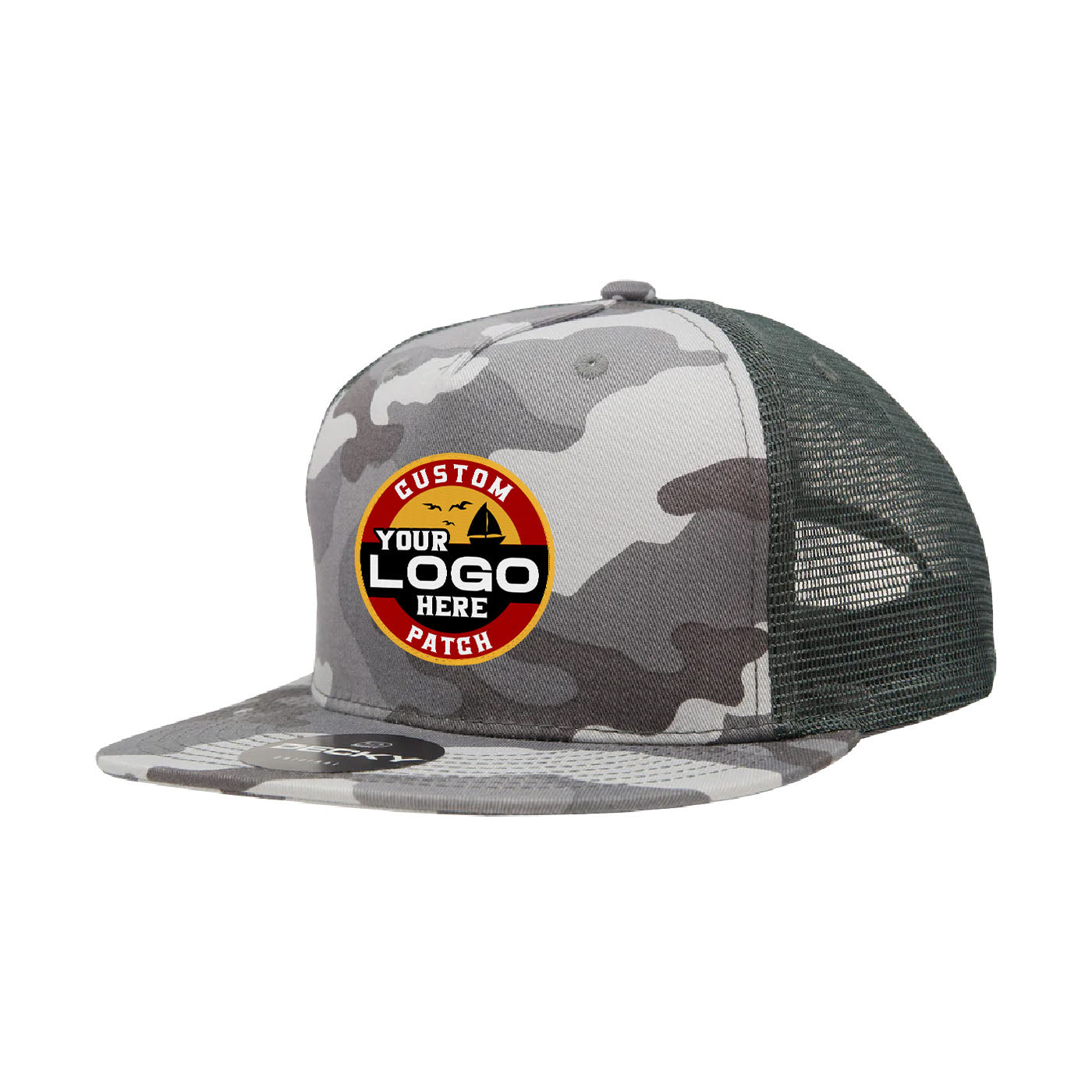 Custom Patch Decky 1040 - 5 Panel Trucker Snapback Hat