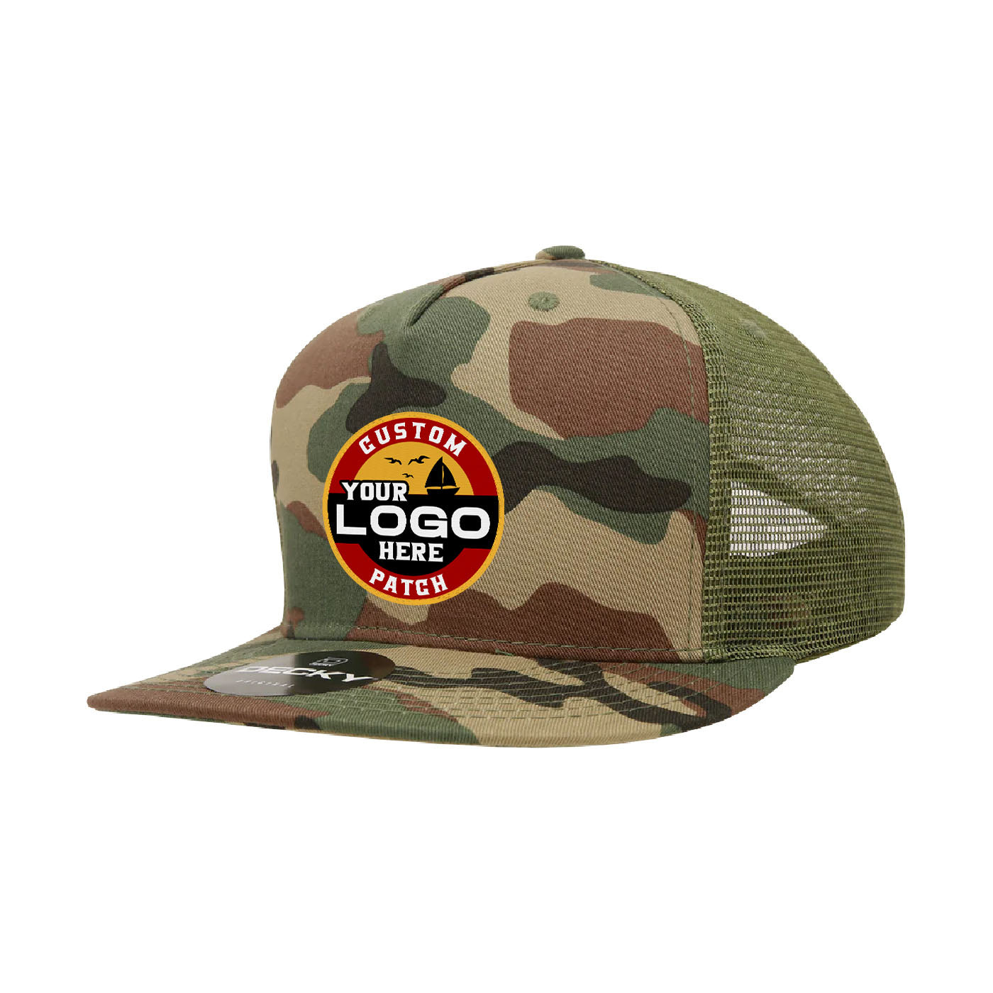Custom Patch Decky 1040 - 5 Panel Trucker Snapback Hat