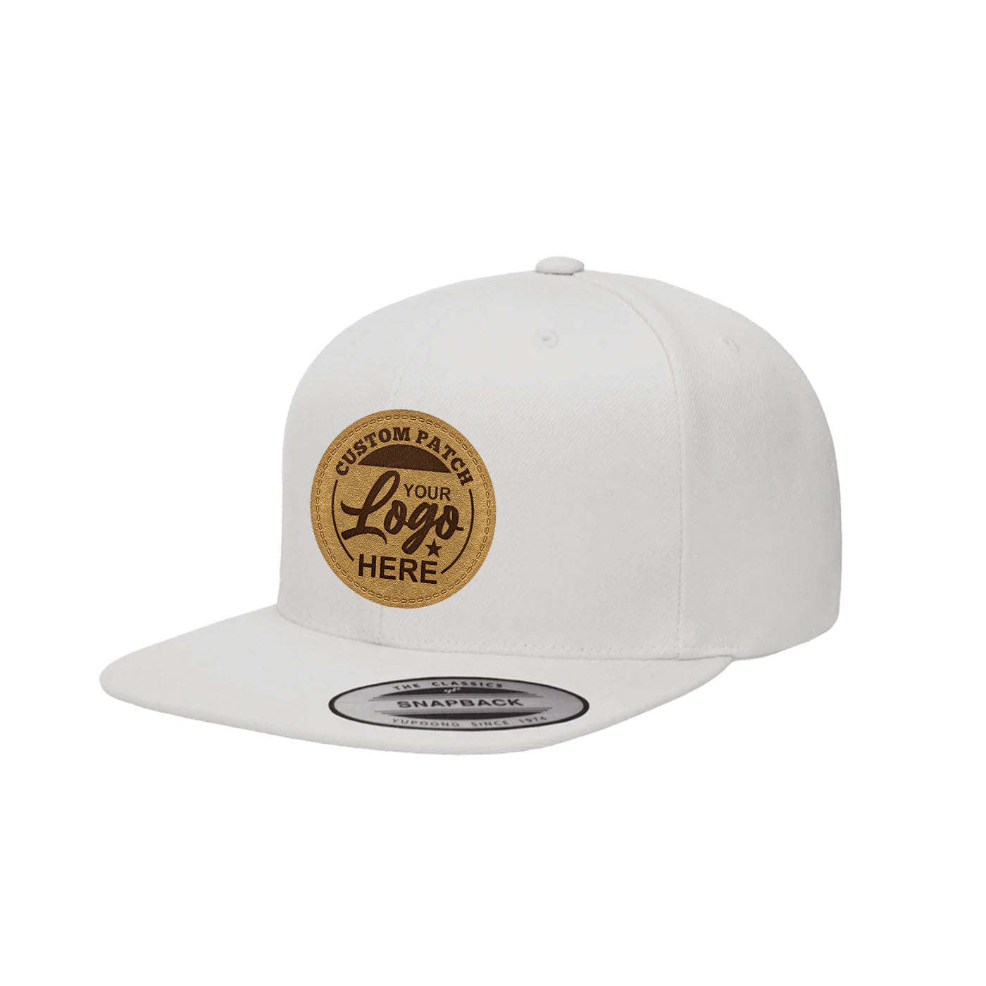 Custom Patch Yupoong 6089M Premium Snapback Hat, Flat Bill Cap, YP Classics