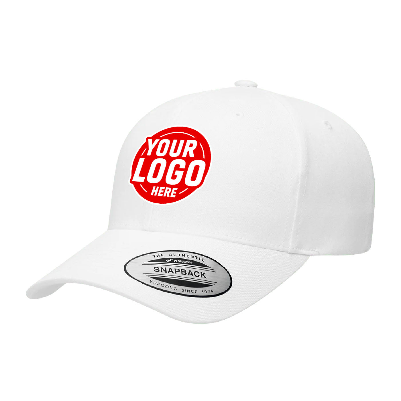 Custom Embroidered Yupoong 6389 Retro Cotton Blend Snapback Hat, YP Classics