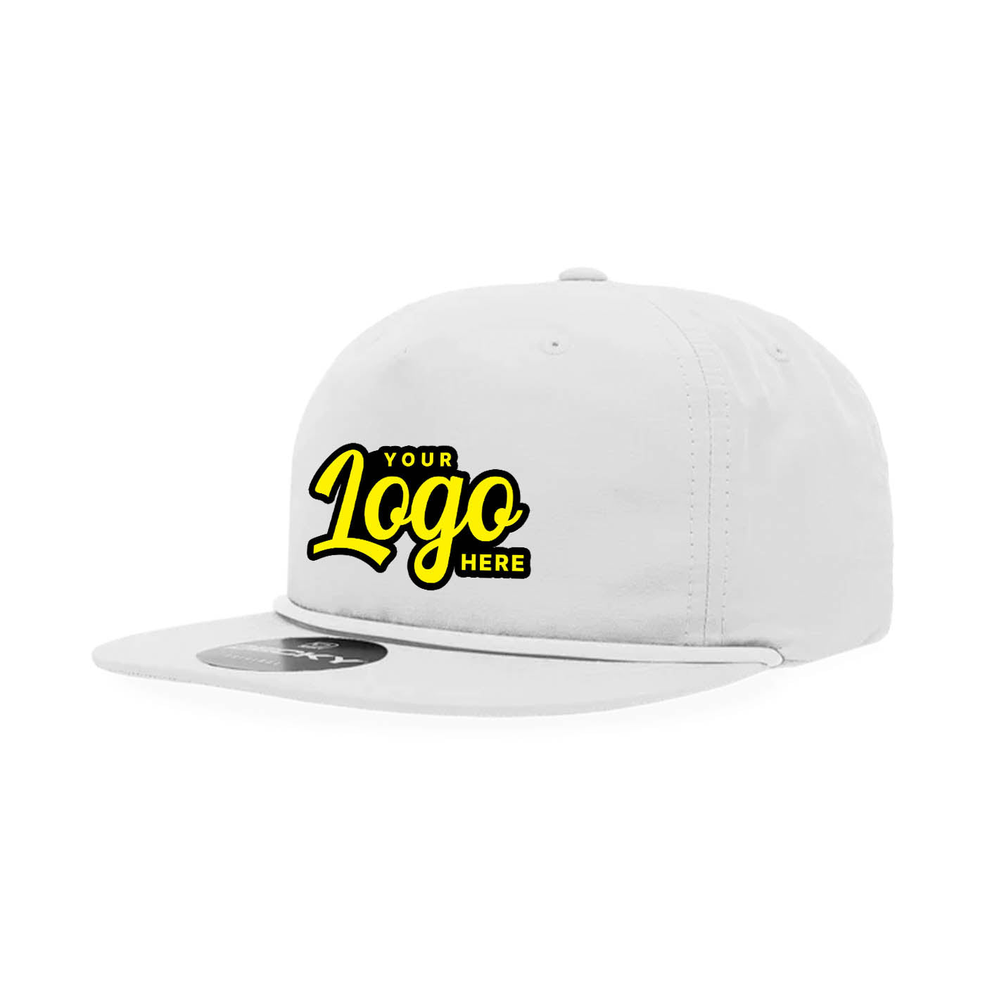 24 Hats Custom Logo Decky 6032 Classic Rope Caps, 5 Panel Hats Embroidered Package Deal