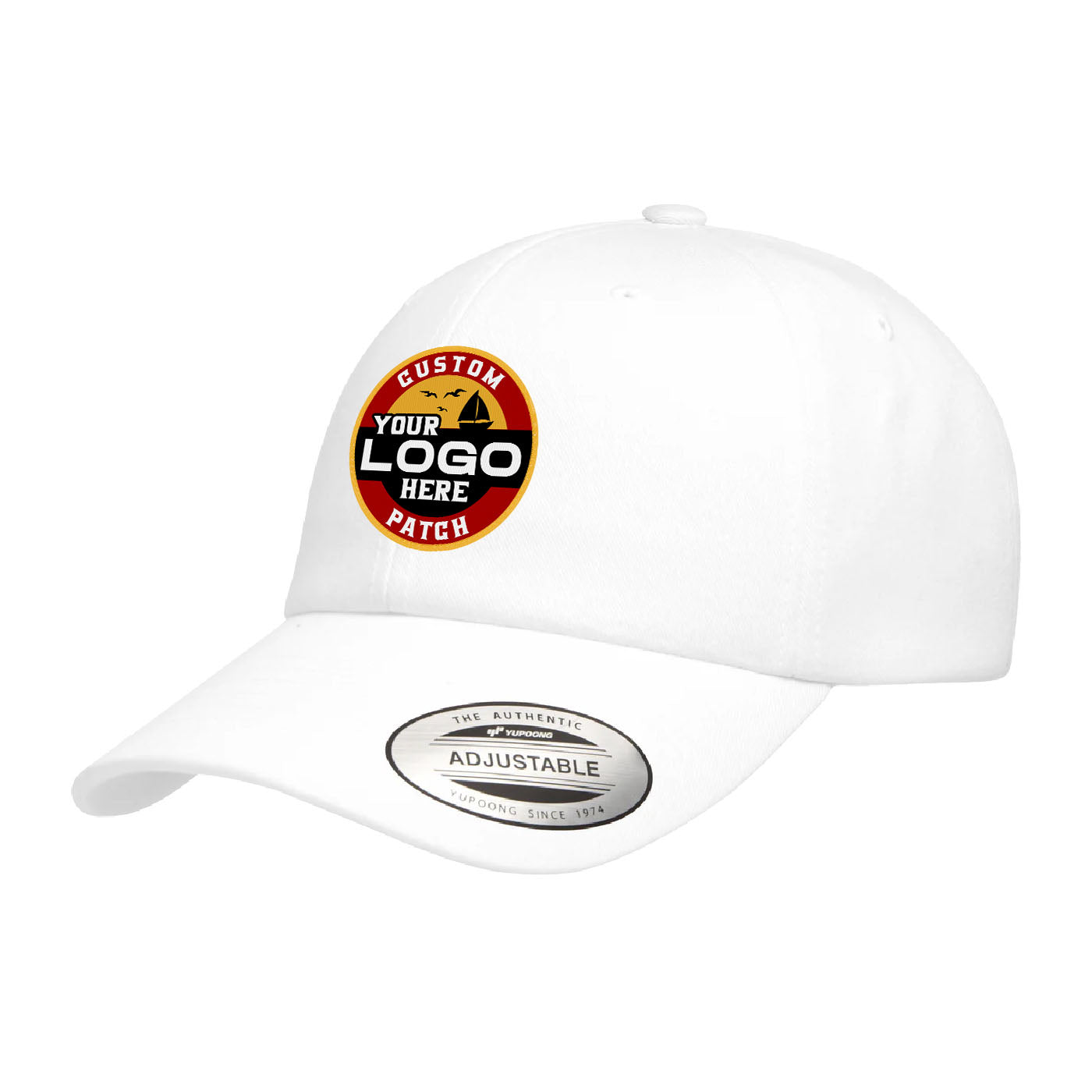 Custom Patch Yupoong 6245EC Ecowash Dad Cap, Cotton Relaxed Hat, YP Classics