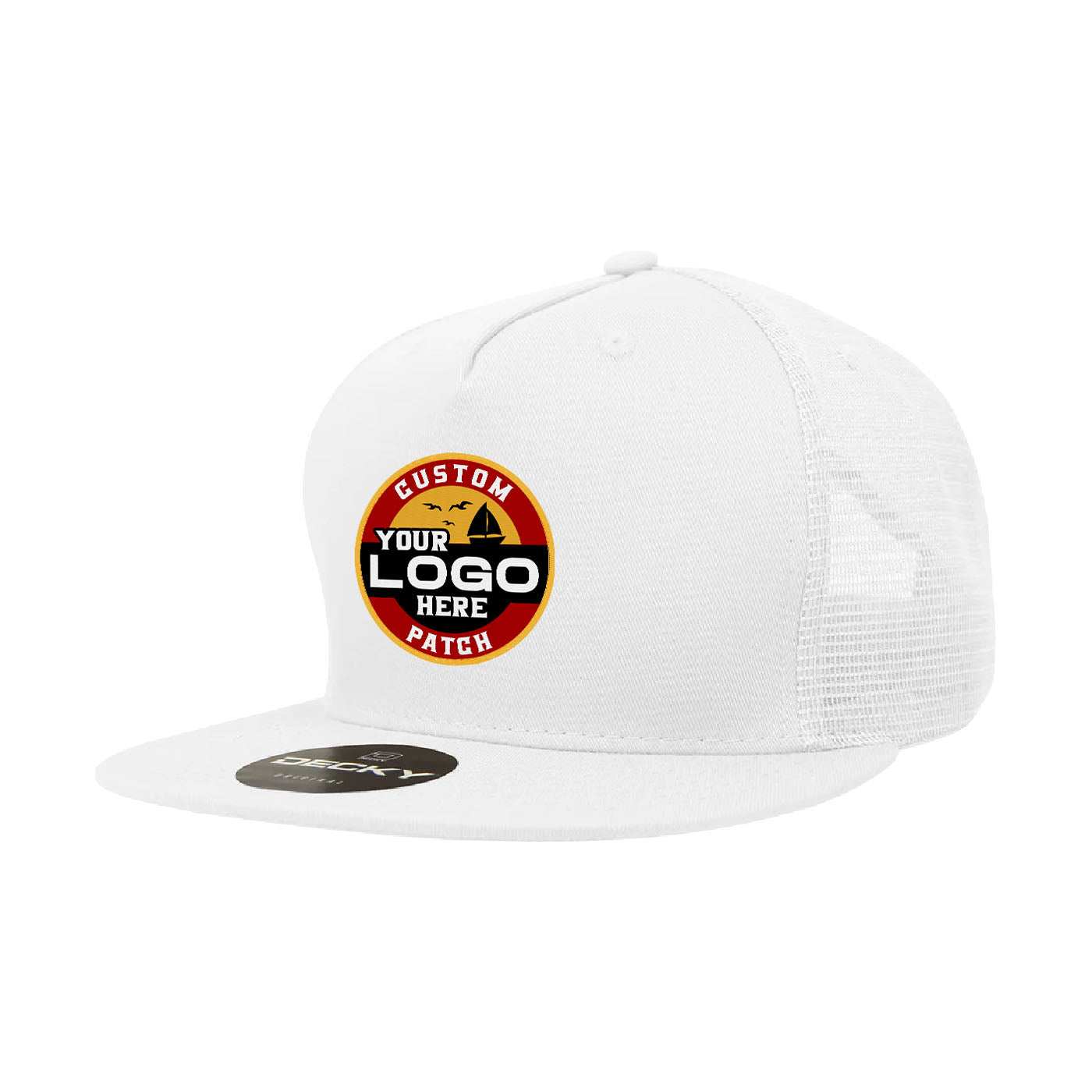 Custom Patch Decky 1040 - 5 Panel Trucker Snapback Hat