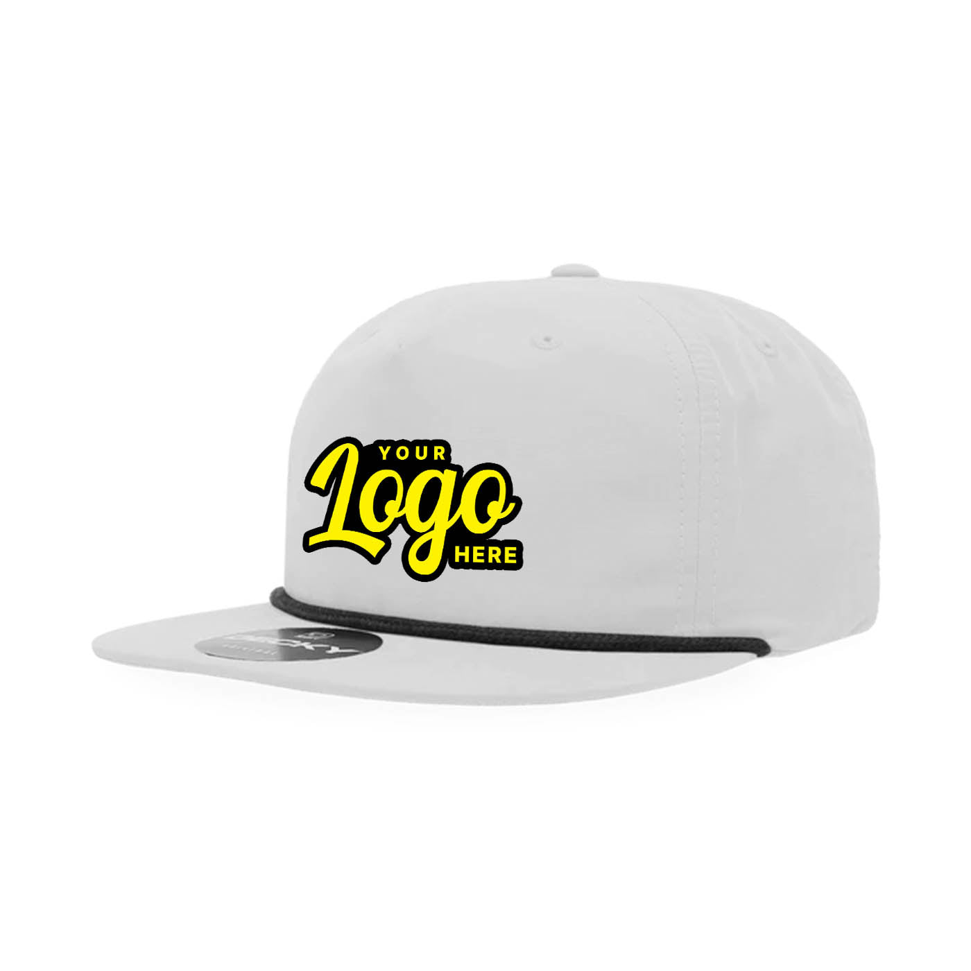 24 Hats Custom Logo Decky 6032 Classic Rope Caps, 5 Panel Hats Embroidered Package Deal