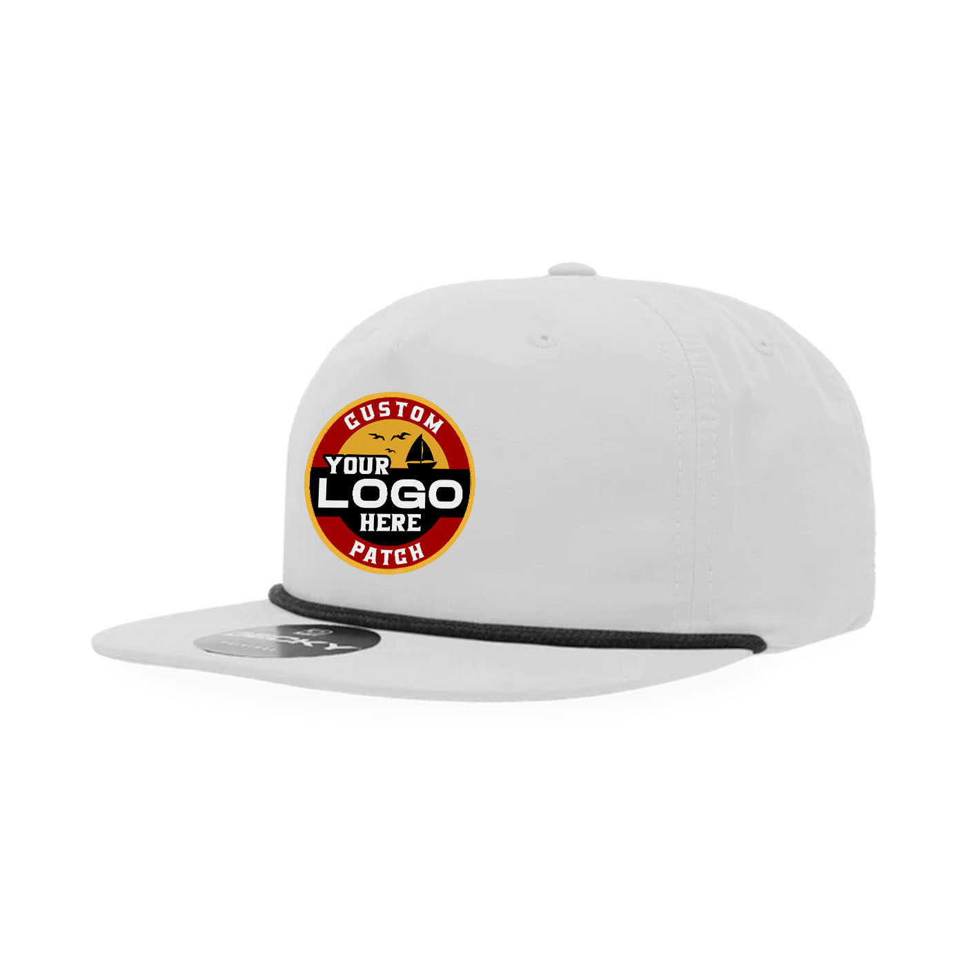 Custom Patch Decky 6032 - Classic Rope Cap, 5 Panel Flat Bill Hat, Snapback