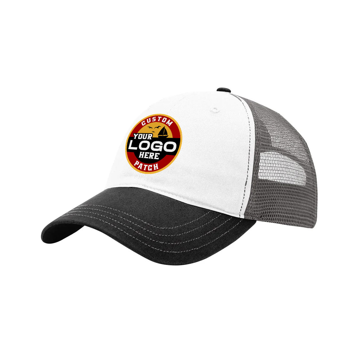 Custom Patch Richardson 111 Garment Washed Trucker Hat