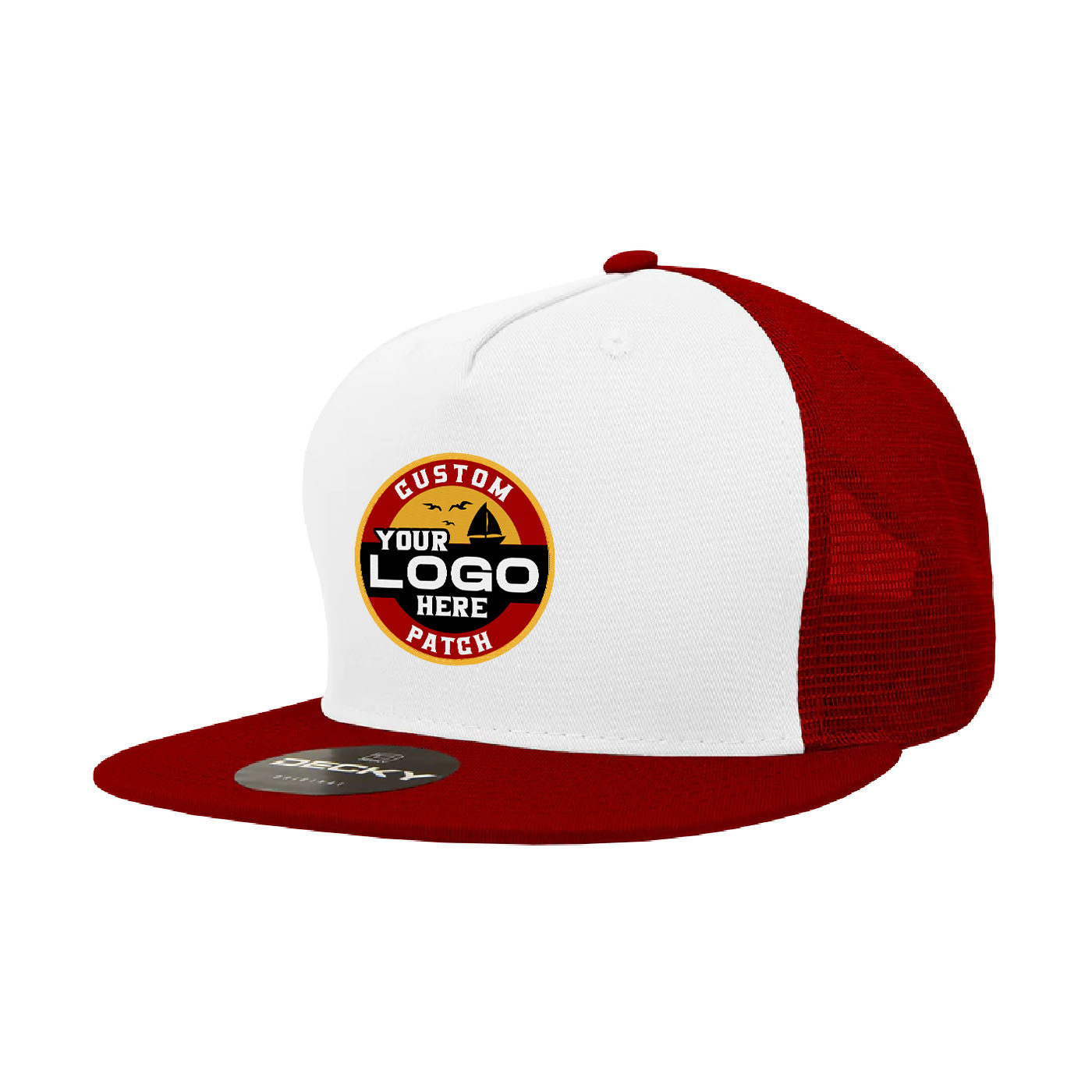 Custom Patch Decky 1040 - 5 Panel Trucker Snapback Hat