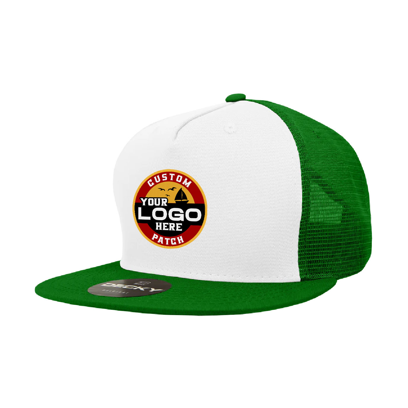 Custom Patch Decky 1040 - 5 Panel Trucker Snapback Hat