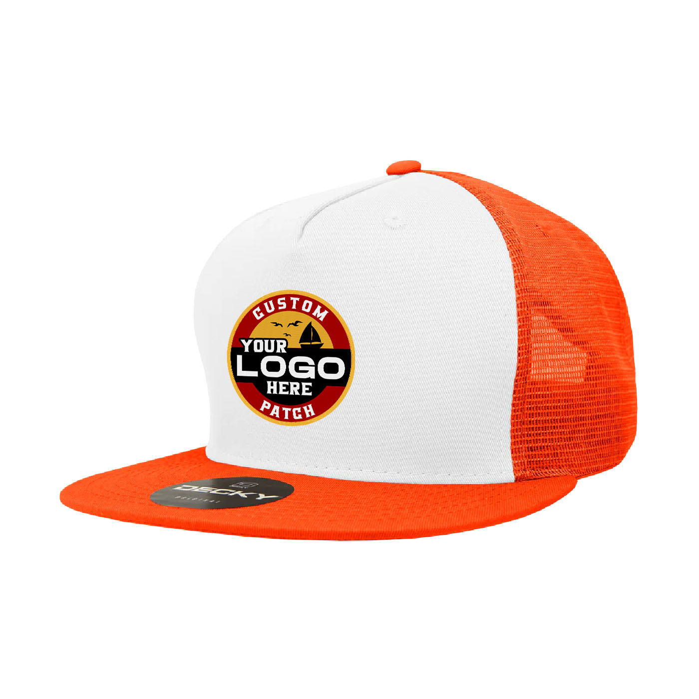 Custom Patch Decky 1040 - 5 Panel Trucker Snapback Hat