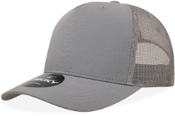 A grey baseball hat