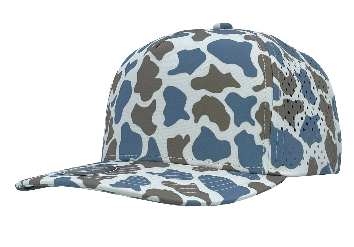 Custom Patch Zapped Headwear Blackhawk 5 Panel Perforated Cap