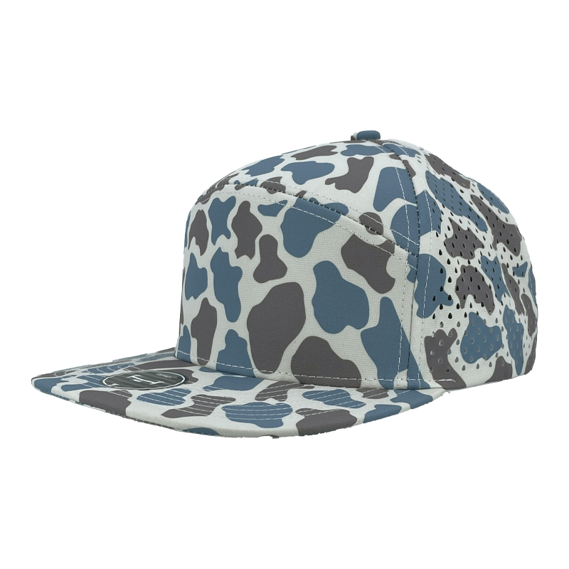 Custom Embroidered Zapped Headwear Osprey 7 Panel Perforated Cap