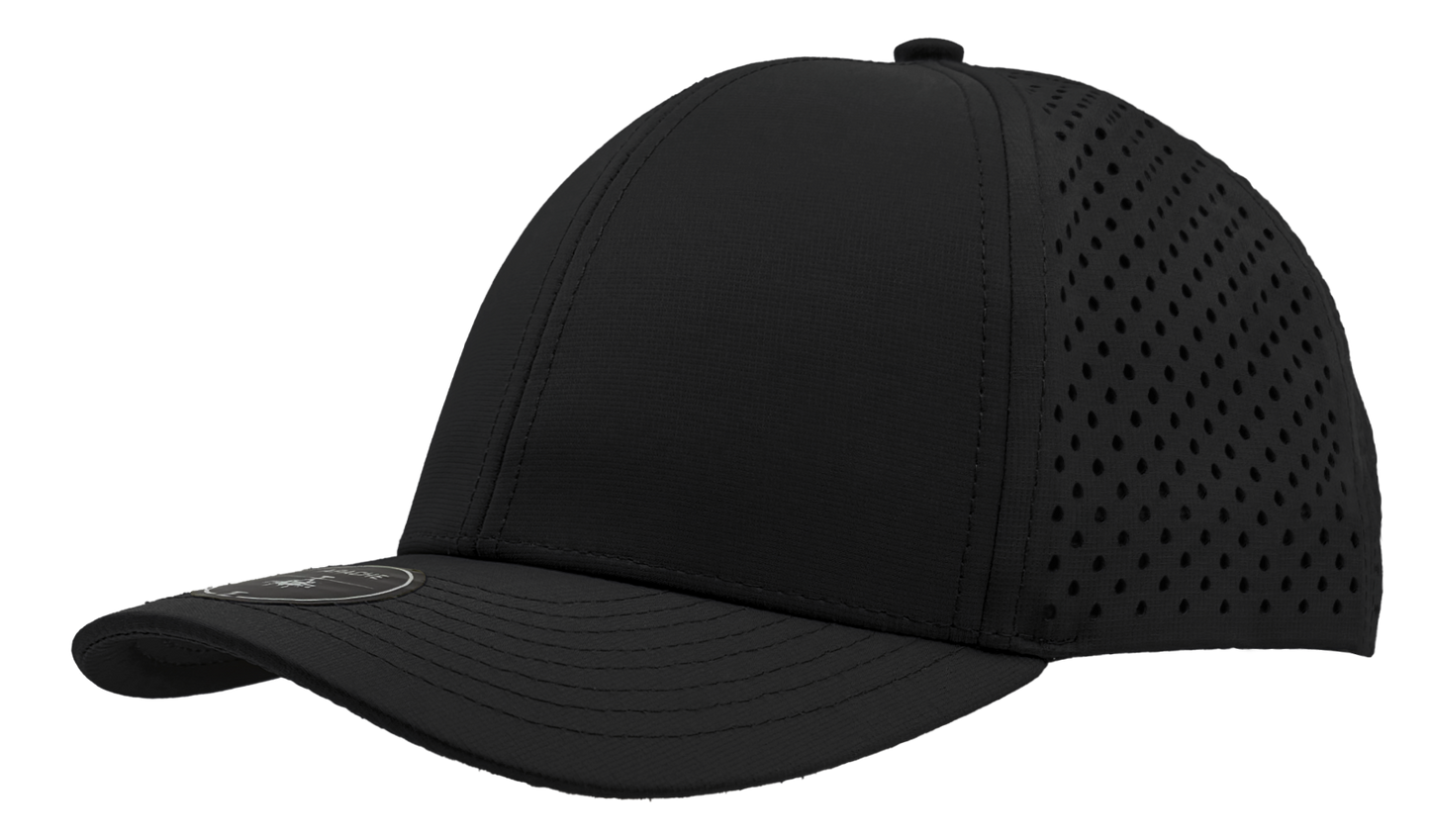 Custom Embroidered Zapped Headwear Apache 6 Panel Perforated Snapback Cap
