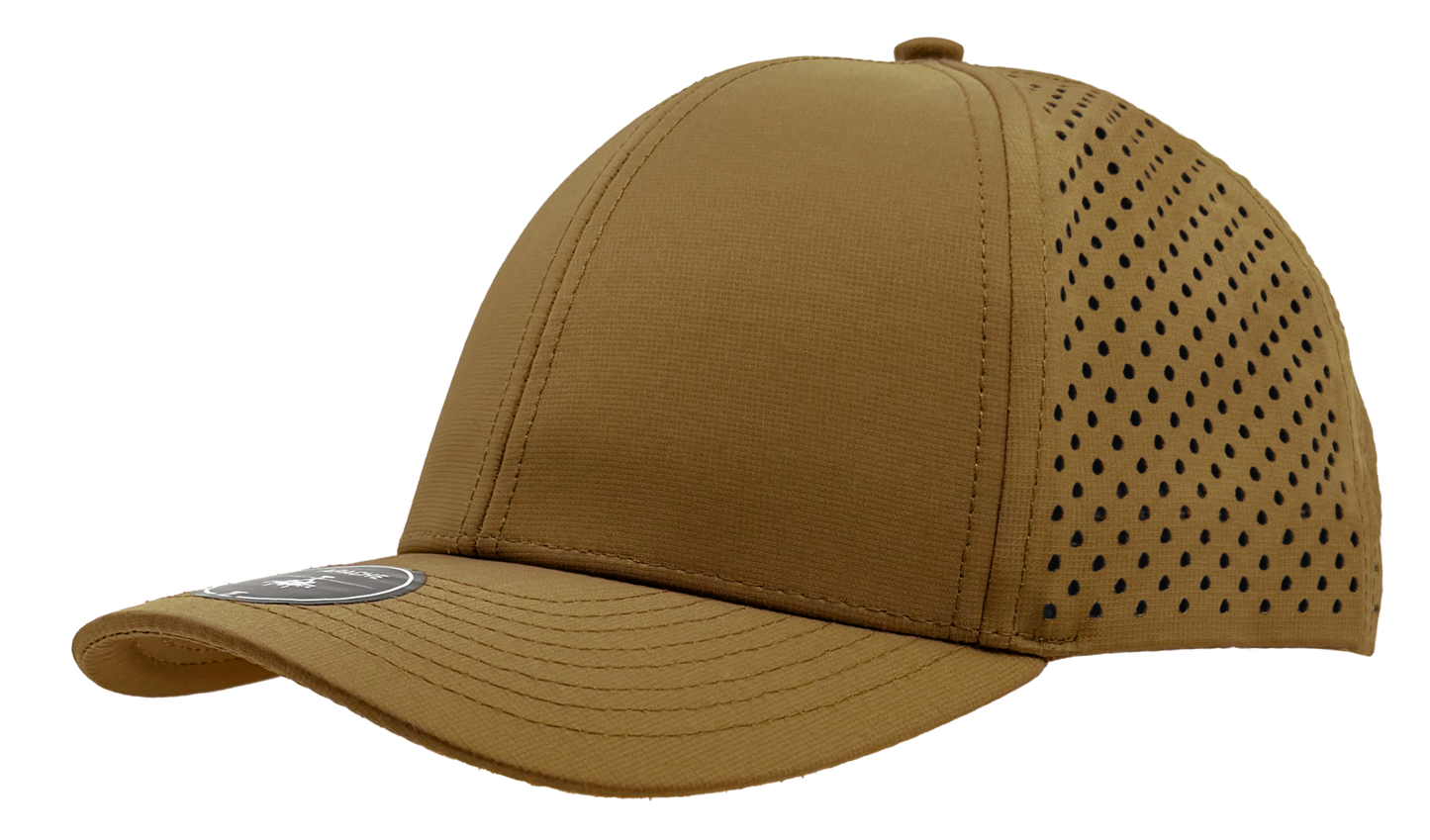 Custom Embroidered Zapped Headwear Apache 6 Panel Perforated Snapback Cap