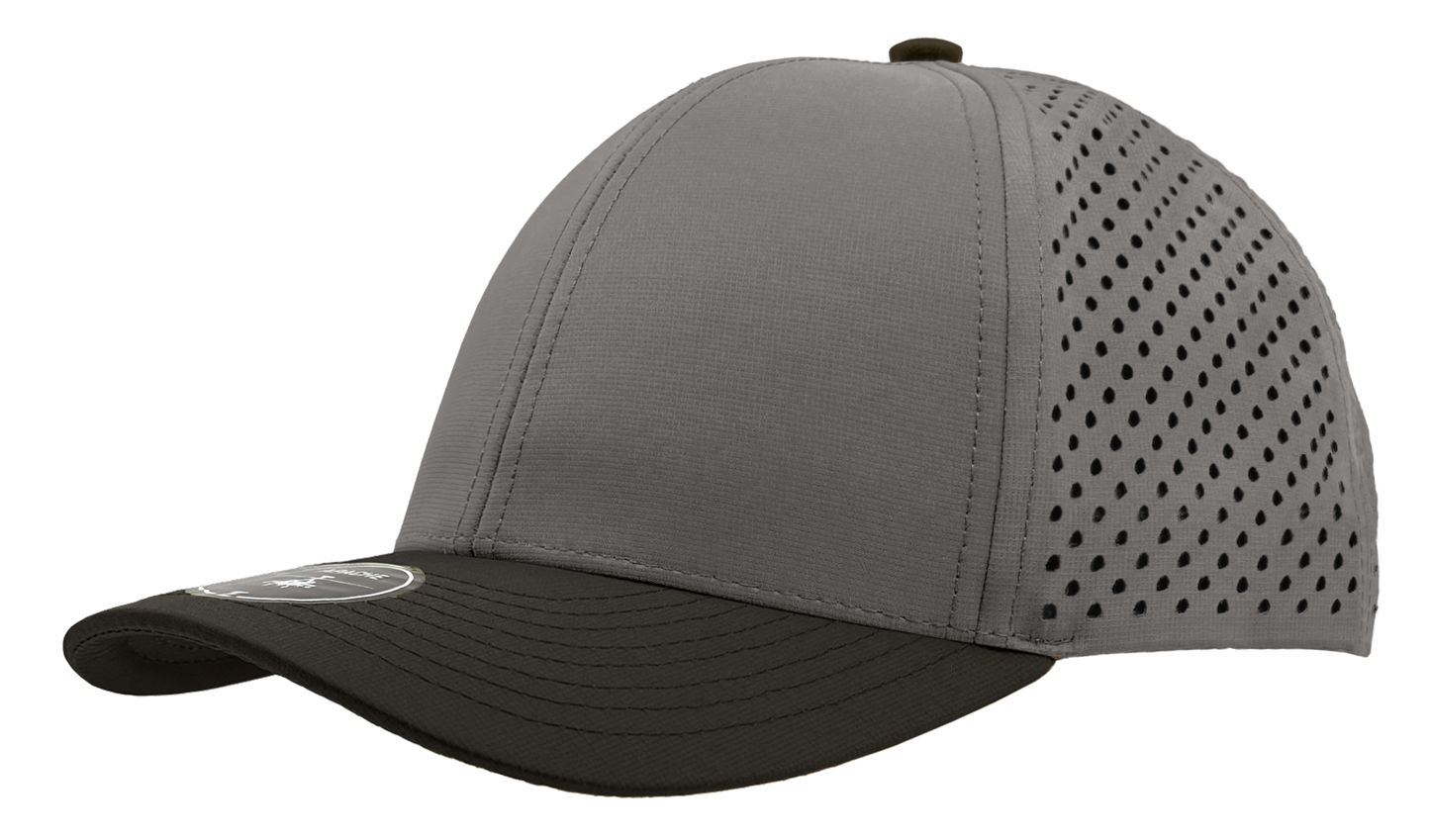 Custom Embroidered Zapped Headwear Apache 6 Panel Perforated Snapback Cap