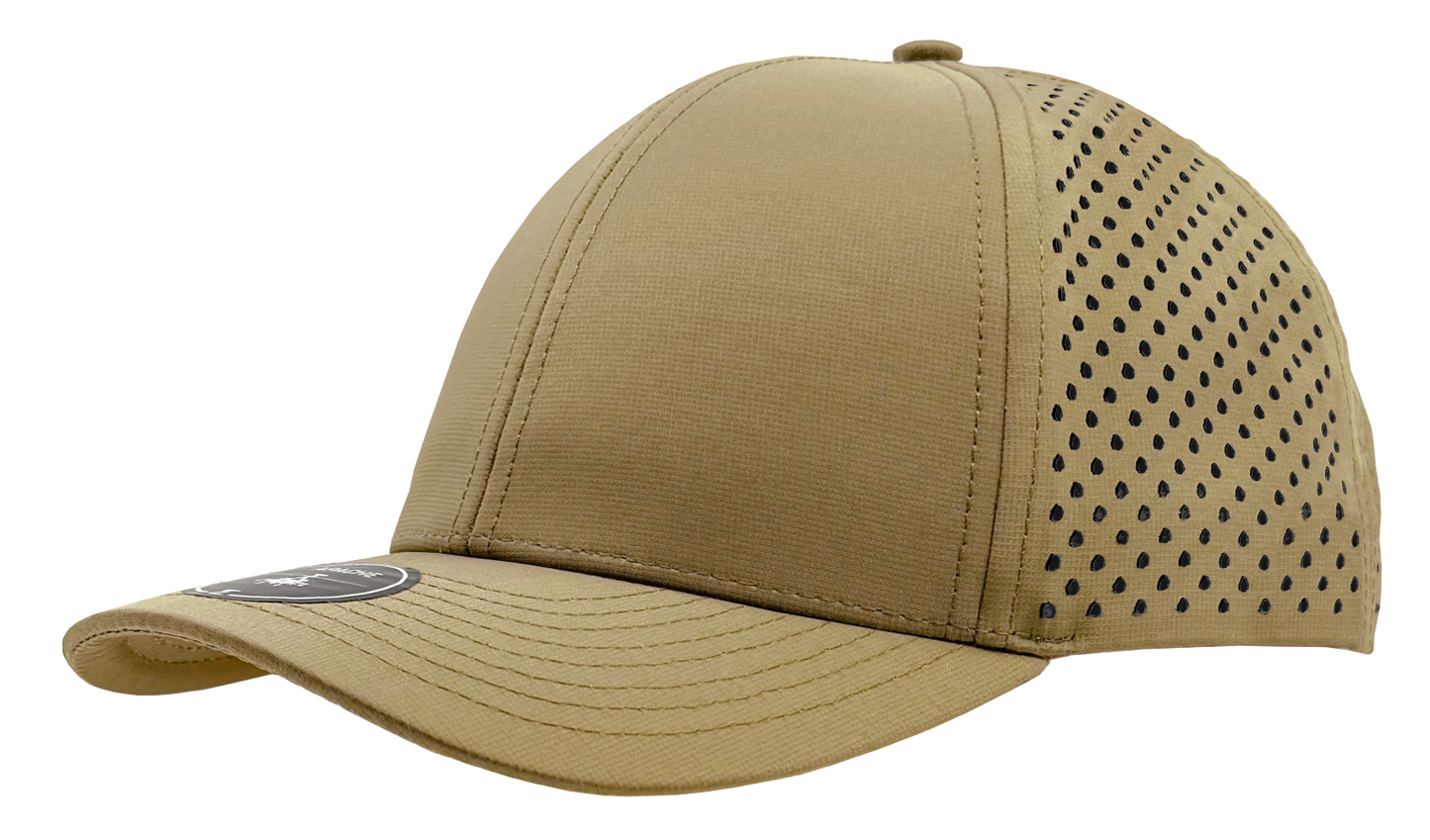 Custom Embroidered Zapped Headwear Apache 6 Panel Perforated Snapback Cap