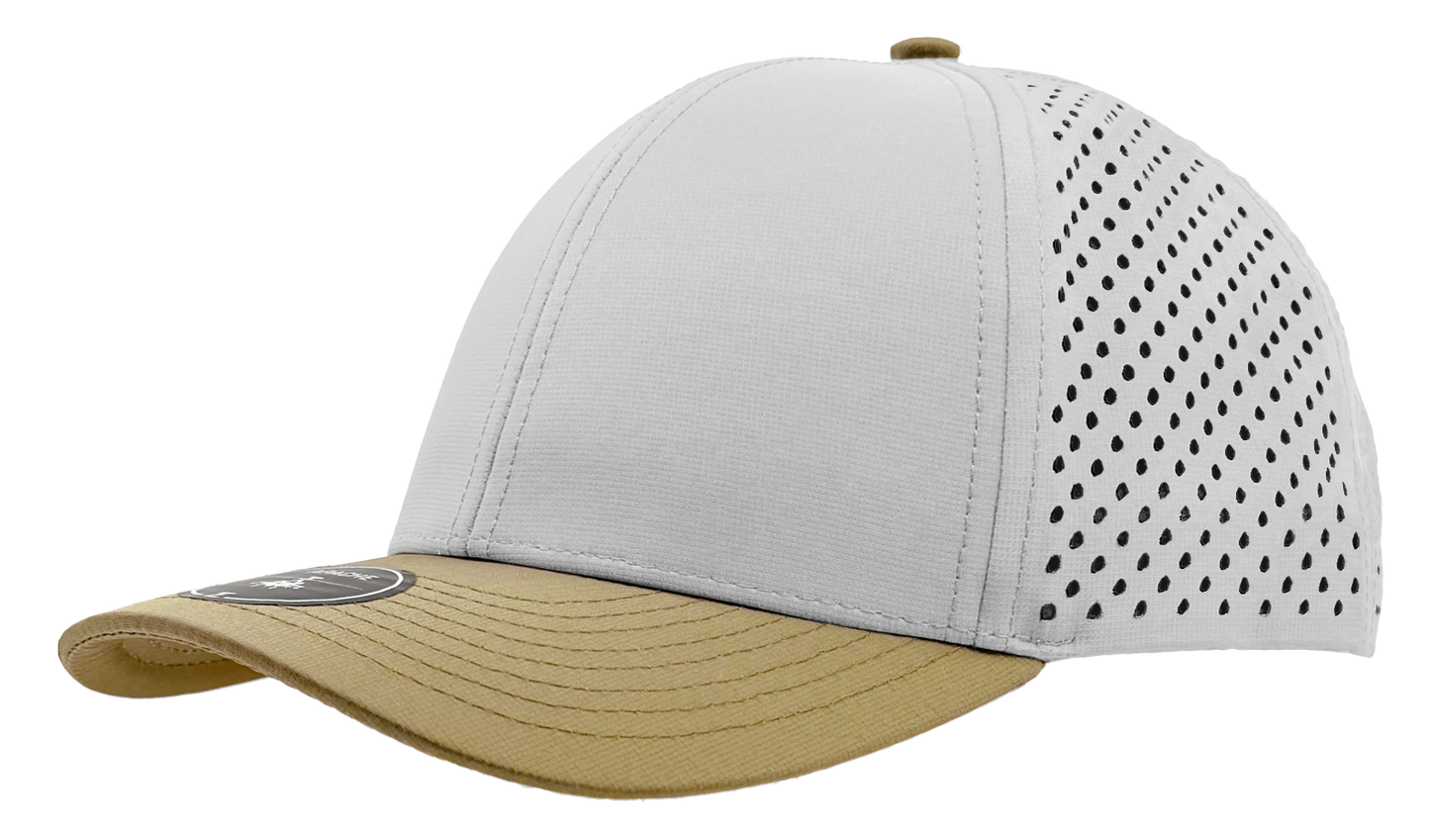 Custom Embroidered Zapped Headwear Apache 6 Panel Perforated Snapback Cap