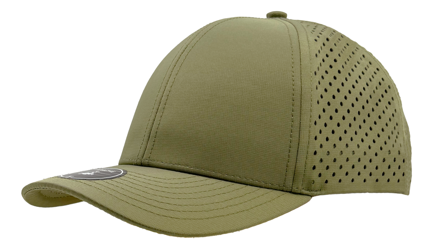Custom Embroidered Zapped Headwear Apache 6 Panel Perforated Snapback Cap