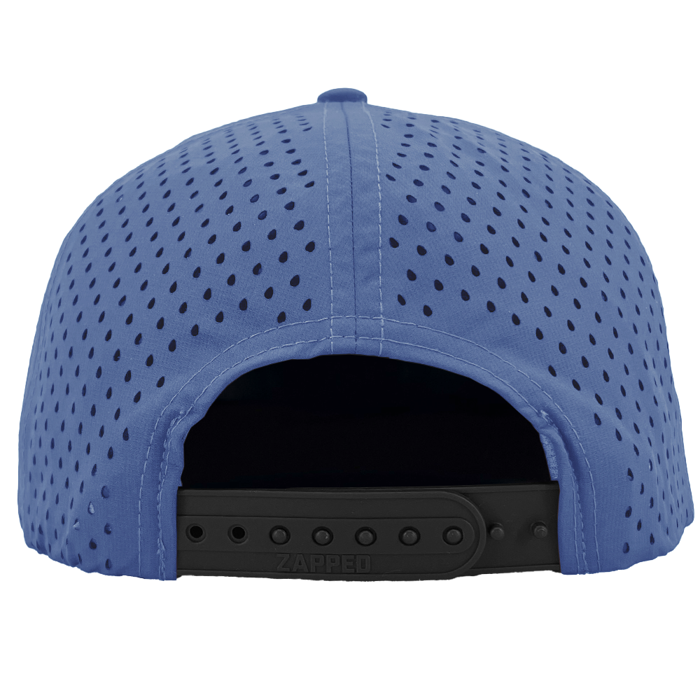 Custom Patch Zapped Headwear Blackhawk 5 Panel Perforated Cap