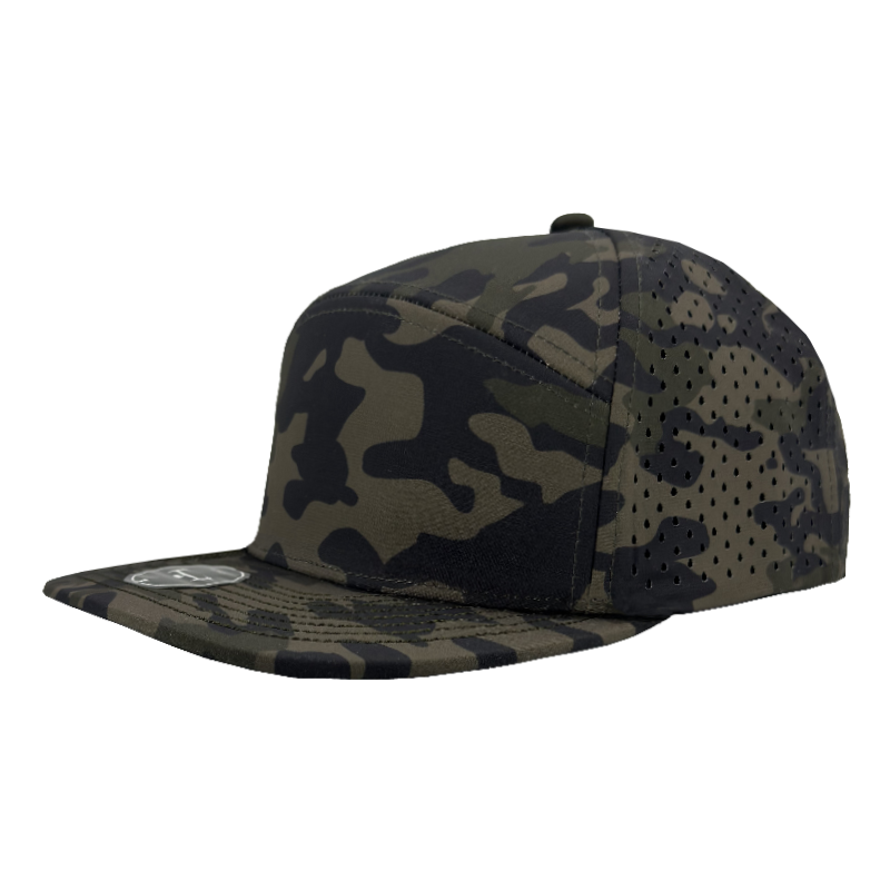 Custom Embroidered Zapped Headwear Osprey 7 Panel Perforated Cap