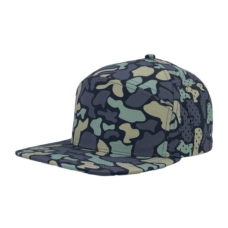 Custom Embroidered Zapped Headwear Osprey 7 Panel Perforated Cap