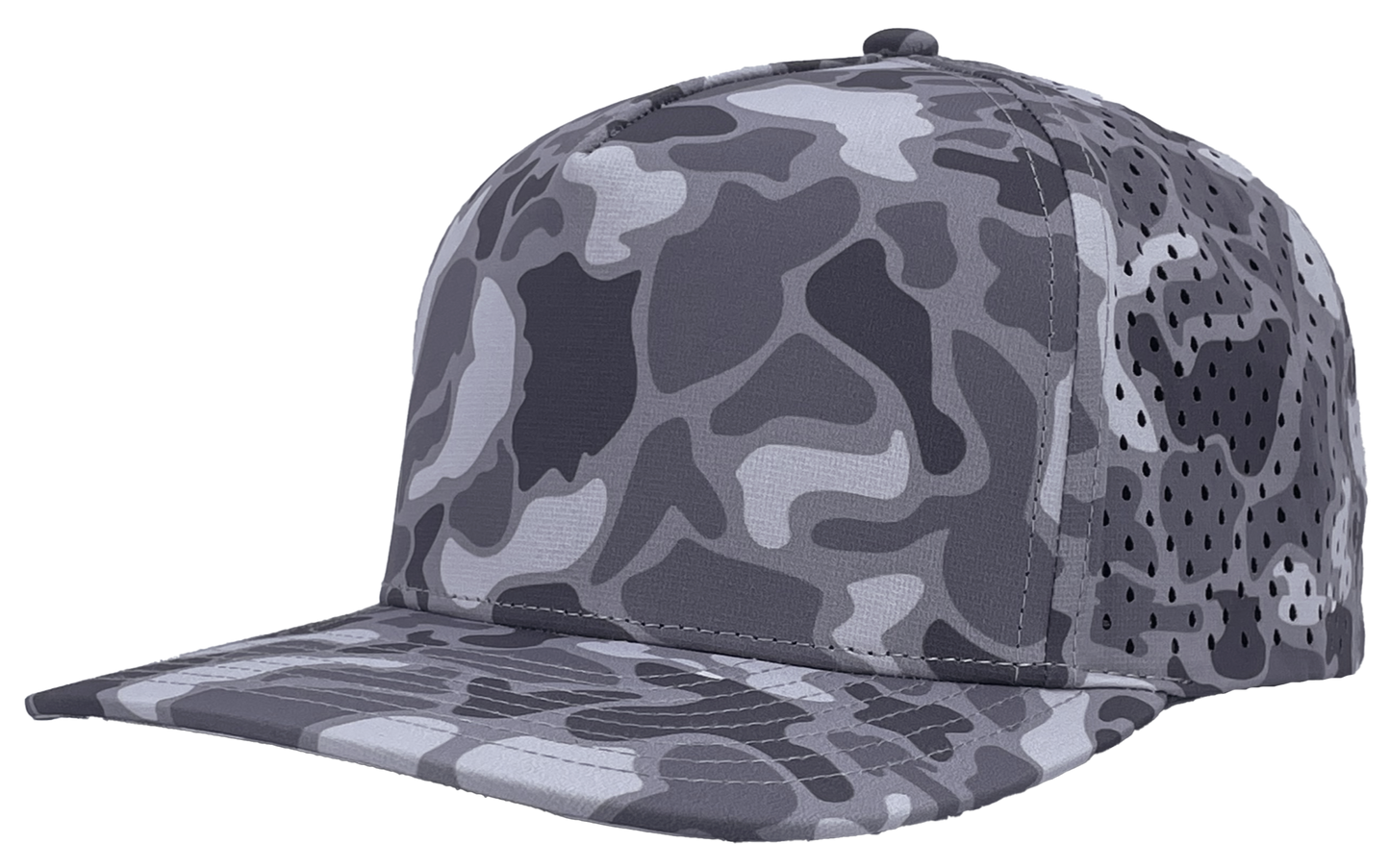 Custom Patch Zapped Headwear Blackhawk 5 Panel Perforated Cap
