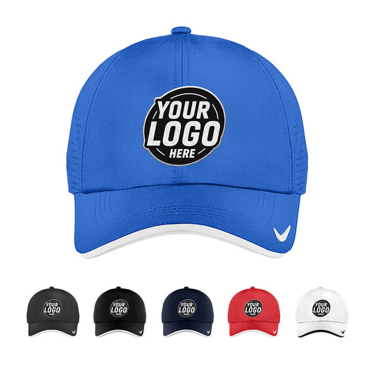 Custom Embroidered Nike NKFB6445 Dri-FIT Perforated Performance Cap - Star Hats & Embroidery