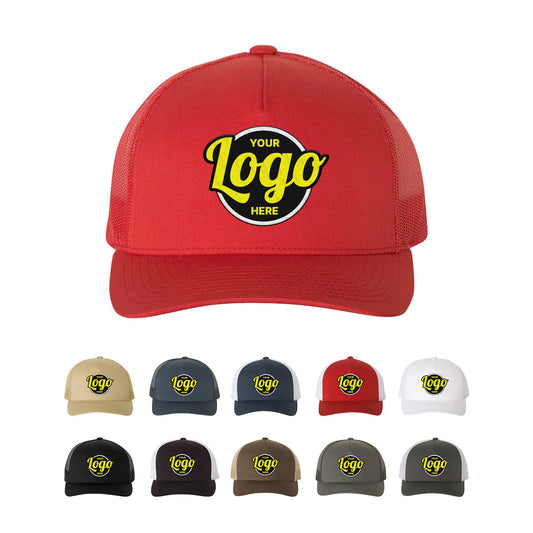 Custom Embroidered YP Classics, Yupoong 6506 - 5-Panel Retro Trucker Cap - Star Hats & Embroidery
