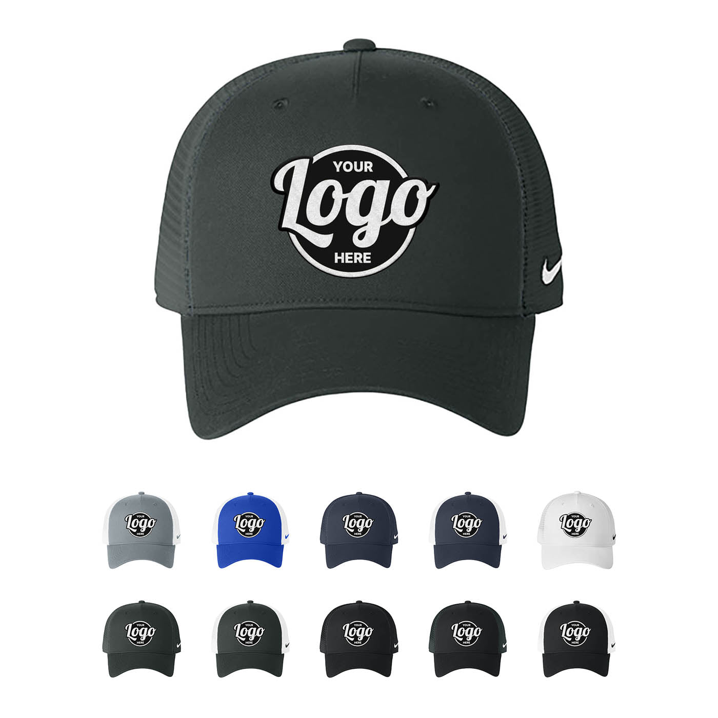 Custom Embroidered Nike NKFN9893 Snapback Mesh Trucker Cap â Star Hats and Embroidery