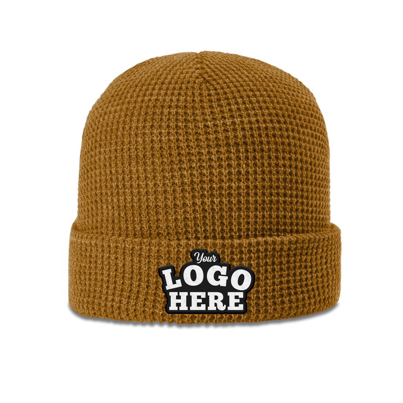 50 Hats Custom Logo Richardson 146 Waffle Knit Beanies Embroidered Package Deal