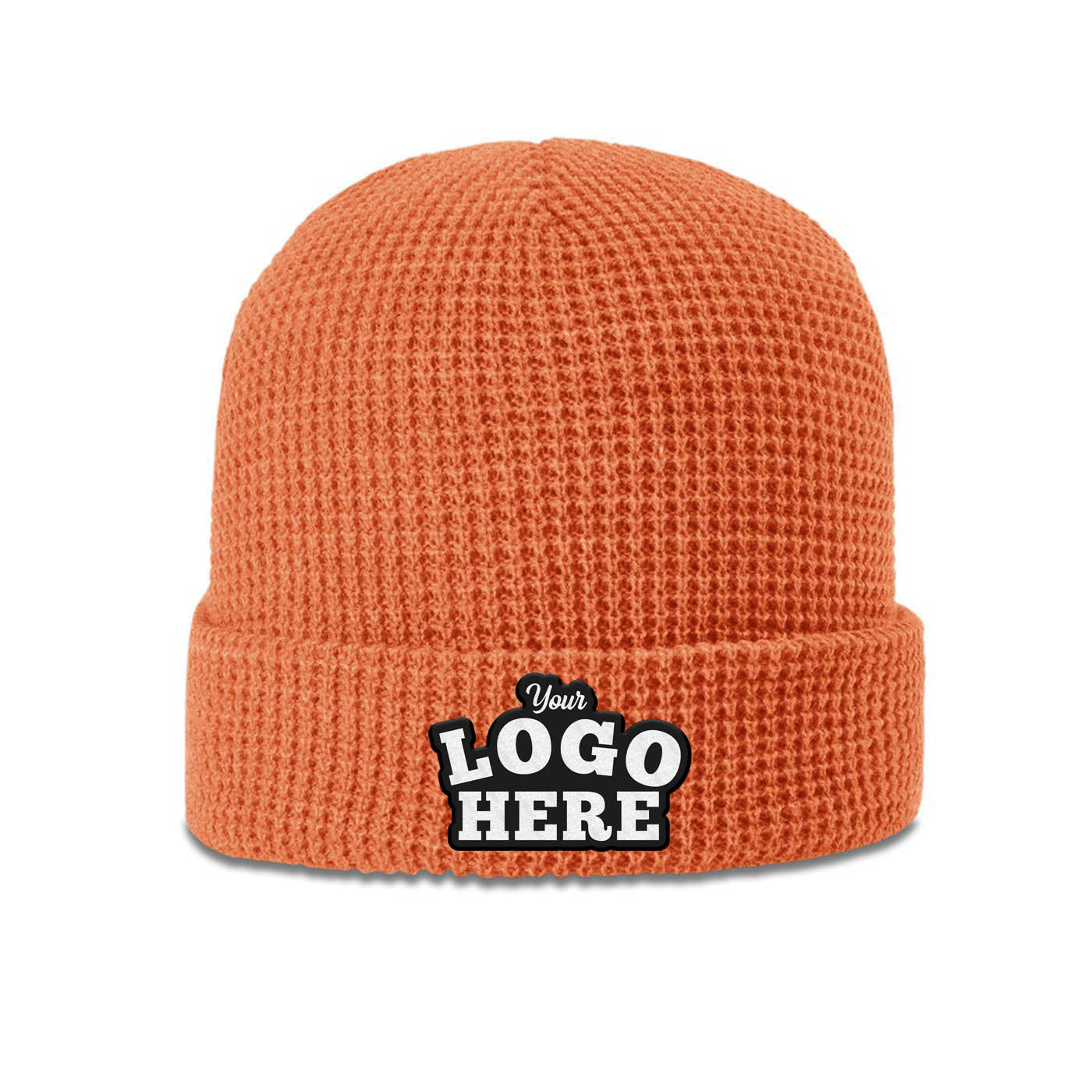 50 Hats Custom Logo Richardson 146 Waffle Knit Beanies Embroidered Package Deal