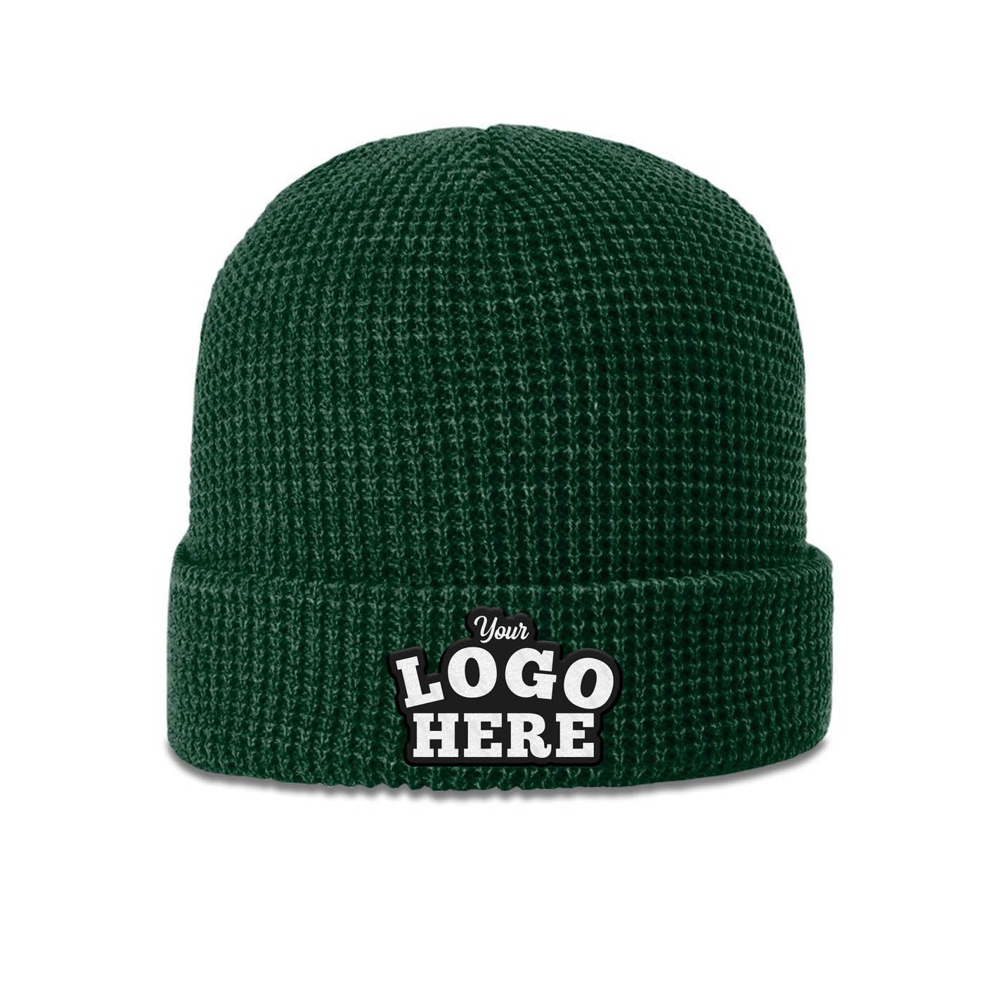 50 Hats Custom Logo Richardson 146 Waffle Knit Beanies Embroidered Package Deal