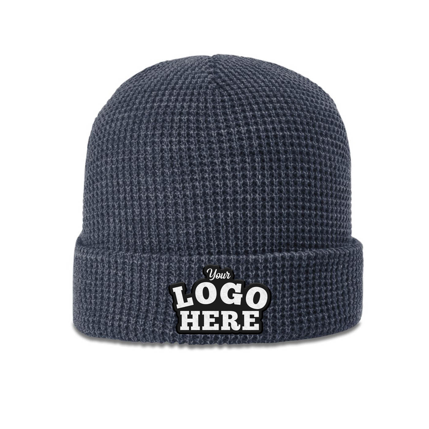 50 Hats Custom Logo Richardson 146 Waffle Knit Beanies Embroidered Package Deal