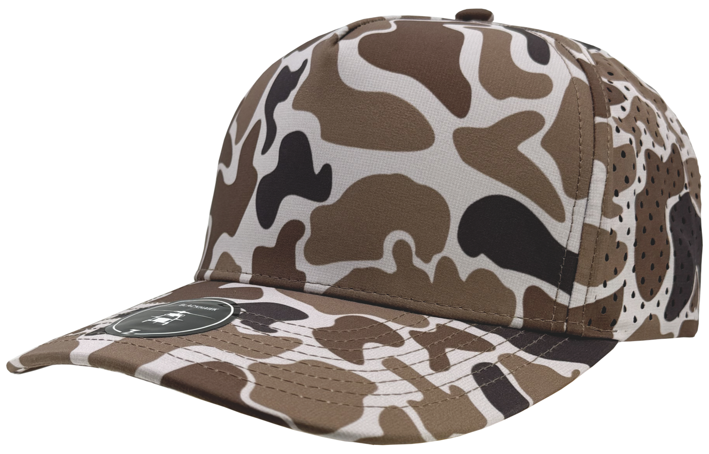 Custom Patch Zapped Headwear Blackhawk 5 Panel Perforated Cap