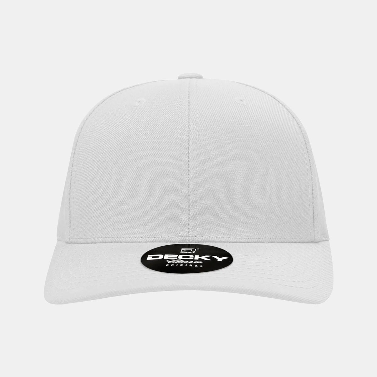 Decky 1015 6-Panel Mid Profile Structured Snapback Hat - Blank